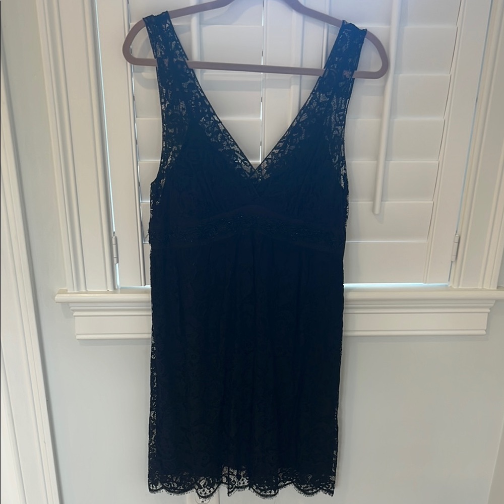 Anthropologie (Velvet brand) Elegant Black Lace Dress